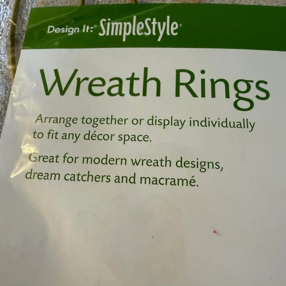 FloraCraft Gold Wreath Rings 3 pc Set